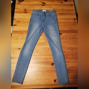 FRAME Le High Skinny, raw edges